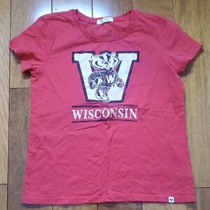 47 Brand University Of Wisconsin Red T-Shirt